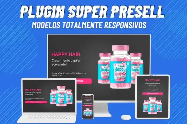 plugin super presell modelos responsivos